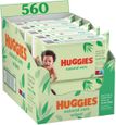 HUGGIES Lingettes Natural Care, enrichies Aloe Vera (10 paquets de 56 lingettes)-0