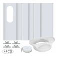 Kit de Fenêtre pour Climatiseur Portable,avec Coupleur Universel Panneau en PVC Renforcé Réglable Joint pour 16cmTuyau