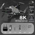 Drone AIHONTAI - Noir - 8K Professionnel HD Photographie Aérienne - Évitement d'Obstacles - Télécommandé-0