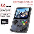 Consoles de Jeux Portables ,RG300 Console de Jeux Retro OpenDingux Tony System , Free with 32G TF Card Built-in 3007 Classique Je-0