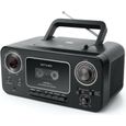 Boombox - MUSE - Radio CD K7 M 182 RDC - Lecteur CD, Radio, Enregistreur de cassette - Microphone intégré-0