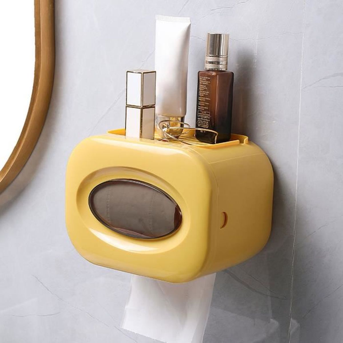 Boîte à Mouchoirs Avec Support De Télécommande – Rangement élégant