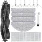 SIKSOG Kit d'Accessoires pour Vyzzle D10 / Laresar L10 / ILIFE V20 / Lydsto R1D Edge/Roidmi Eve Rook S Robot aspirateur