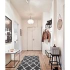 NAZAR ASMA Tapis de couloir Shaggy - Style berbère - 80 x 140 cm - Gris - Motif géométrique