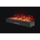 BREAKLING Foyer electrique à bûches grande taille, effet flamme LED 3XL, Chauffage réglable, à poser