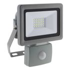 Projecteur LED 20W Gris avec détecteur - ELEXITY - Contemporain - Extérieur