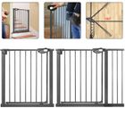 HENGMEI 75 - 85cm Barrière de Sécurité pour Enfants Sans Perçage Barrière à Pression Extensible de Pour Bébé et Chiens, Noir
