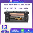Junsun Autoradio Android 12 2Go+64Go pour BMW E46 Rover 75 MG ZT Carplay/Android Auto avec 7'' Écran Tactile GPS Bluetooth WiFi