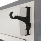 STORE & MENUISERIE 2.0 Lot de 2 Supports - Sans Perçage - Pour Tringle à Rideaux ø20-28mm - Pour Coffre de Volet Roulant Hauteur 14-24 cm - Noir