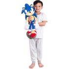 YIBUJIAZU Parure de lit pour enfant Super doux en peluche Cuddle Pillow Buddy, taille unique, Sonic le hérisson Peluche