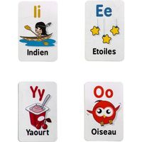 26 cartes éducatives illustrées pour apprendre l'alphabet