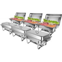 Lot de 6 chafing dish Milan 9 Litres Olympia GN1/1
