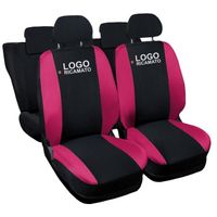 Lupex Shop Housses de siège auto compatibles pour Mini Noir Fuchsia
