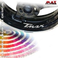 4 Stickers de Jantes TMAX - GRIS CLAIR - pour T-MAX 500 530 Sticker Autocollant Adhésif liseret