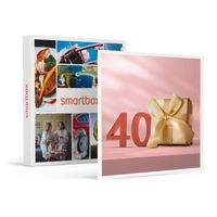 SMARTBOX - Coffret Cadeau - JOYEUX ANNIVERSAIRE ! POUR FEMME 40 ANS - 6831 escapades, repas, séances de bien-être et aventures sport