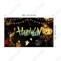 TD® Halloween decoration halloween bannière fantôme festival décoration photo fond rideau 180*110cm
