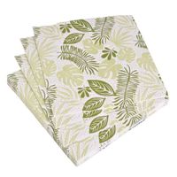 Lot De 4 Serviettes En Papier 3 Plis Taille 33 X 33 Cm (4 Pièces