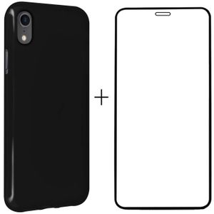 Verre Trempé iPhone 11 et iPhone XR, Adhésion Totale Full Glue 5D avec  Applicateur - Noir