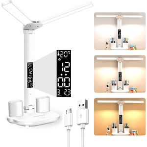 LAOPAO-Lampe de bureau LED à double tête EU et US, lampe de bureau  d'architecte