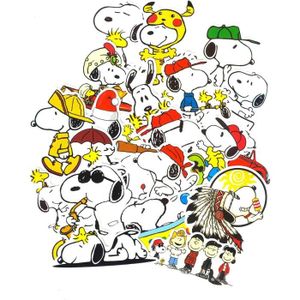 STICKERS Top Stickers ! Lot De 20 Stickers Snoopy - Autocol