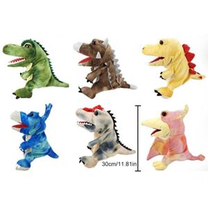THÉÂTRE - MARIONNETTE peluche de dinosaure Marionnette à main de dinosaure, jouet en peluche tyrannosaure de 11.8 jeux poupee Tricératops YESM