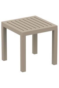 TABLE DE JARDIN  Petite table de jardin en plastique taupe résistan