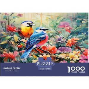 PUZZLE Oiseaux Et Fleurs Puzzles De 1000 Pièces Pour Adul