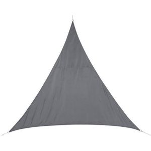VOILE D'OMBRAGE Voile d'ombrage triangulaire HESPERIDE - Curacao - 2 x 2 x 2 m - 180 g/m² - Gris - Anti-UV