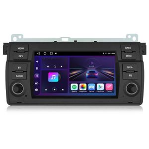 AUTORADIO Junsun Autoradio Android 12 2Go+64Go pour BMW E46 Rover 75 MG ZT Carplay Android Auto avec 7'' Écran Tactile GPS Bluetooth WiFi