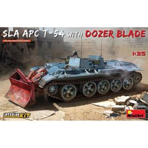 VOITURE À CONSTRUIRE Maquette Char Sla Apc T-54 W/dozer Blade. Interior Kit - MiniArt