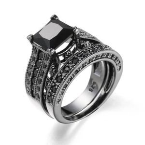 Coeur Anneau Véritable Argent Sterling 925 Noir Onyx oxydé hauteur 6 mm taille 6
