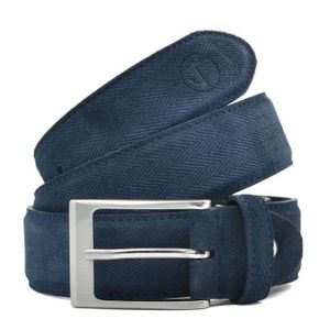 Men's Canvas Tressé Ceinture Élastique Tissé Boucle Ceinture Ceinture Sangles LC