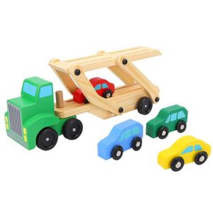 JOUET À TIRER voiture jouet Jouet en bois mignon de transport enfant + jouets éducatifs tôt de modèle voiture mini - Vvikizy
