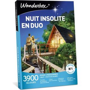COFFRET SÉJOUR Coffret cadeau - Nuit insolite en duo - Wonderbox - 3900 séjours insolites