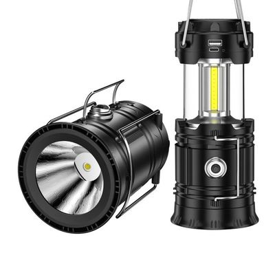 Lampe torche solaire à LED, 2000LM, 3 modes d'éclairage, USB, lanterne de  camping, éclairage latéral COB, chargeur de téléphone, lumière étanche,  injuste - AliExpress