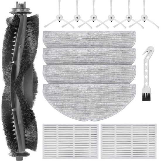 Kit D'accessoires Pour Aspirateur Robot Laresar L20, Remplacement Officiel/2 En 1, Réservoir/paquet De 6 Sacs à Poussière