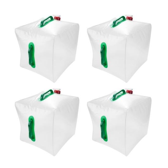 Lot De 4 Bidons D'Eau 10L Plasteo - Sans BPA - Usage Alimentaire - Camping & Stockage - Fabriqué En Allemagne