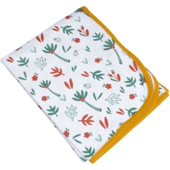 Coperta Neonato 100% Cotone BEBE DOUCEUR 75x75 Cm | Morbida E Traspirante Con Motivi Foresta Magica - 2