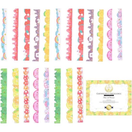 TOYANDONA Bordure Décorative Amovible Pour Tableau - Rouleau Autocollant 2070x8 Cm Pour Salle De Classe Et Bricolage