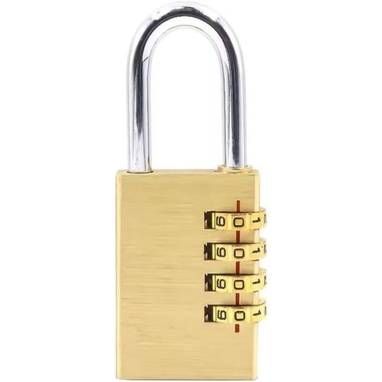 Lot De Cadenas-Cadenas À Combinaison De 4 Chiffres Pour Les Casier De Sport,Clôture Et Remise