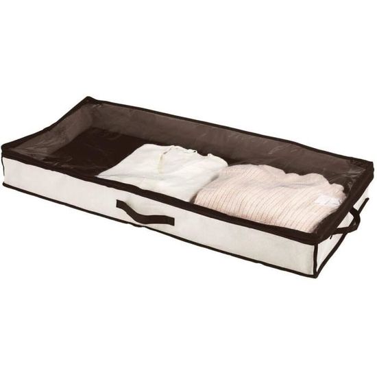 rangement sous lit – boite de rangement avec couvercle transparent pour vêtements, linge de lit ou chaussures – tiroir sous li[344]