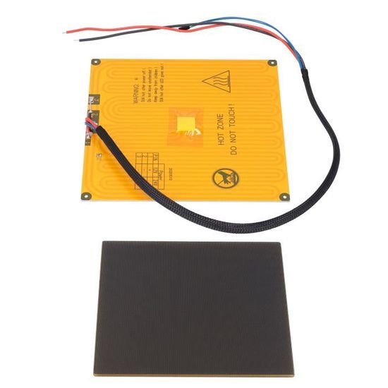 Plaque De Lit Chauffant En Verre Borosilicate Pour Imprimante 3D – 213x200x3 Mm, Rectangle