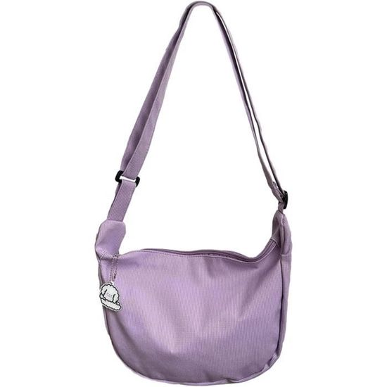 Sac À Bandoulière, Sac Décontracté Pour Dames Sac En Nylon Lavé Sac À Main À Une Épaule Sac À