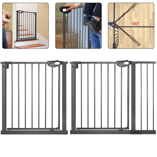 Porte Magique Pour Chien 110 × 72 Cm, Enceinte De Sécurité Pour Chien Portable, Barriere