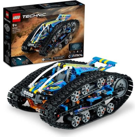 LEGO® 42140 Technic Le Véhicule Transformable Télécommandé, Jouet Voiture d'Exploration 2 en 1 Tout-Terrain