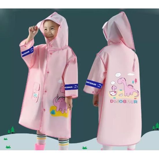 Generisch Poncho de pluie pour enfants, manteau de pluie, sac à dos, combinaison d'équitation, veste de pluie longue et grande, pour bébé, camping, imperméable, transparente, pour maternelle, bleu