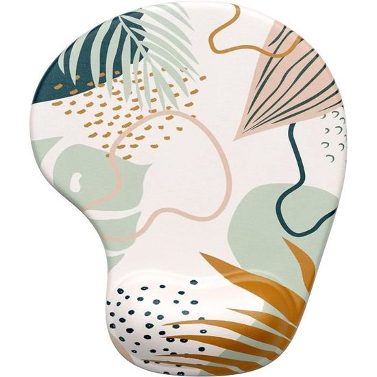 Tapis De Souris Avec Repose-poignet Gel - 25x23 Cm Motif Tortue De Mer - Ergonomique, Confortable Pour Bureau Et Gaming