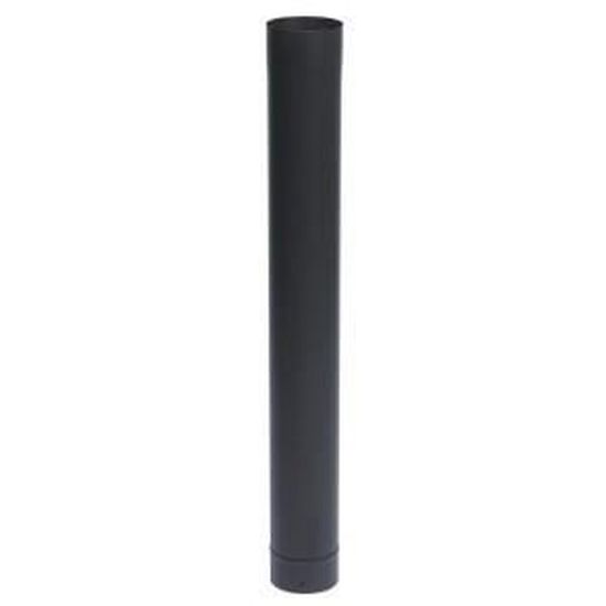 Tuyau rigide émaillé noir mat TEN - 100cm - Diamètre 125mm - Combustible bois