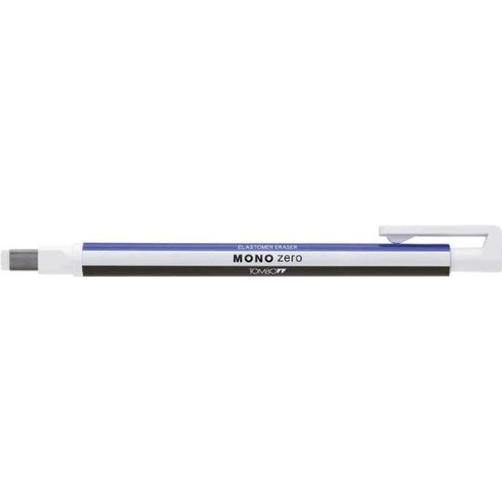 crayon gomme MONO ZERO ERASER , blanc / bleu/ noir