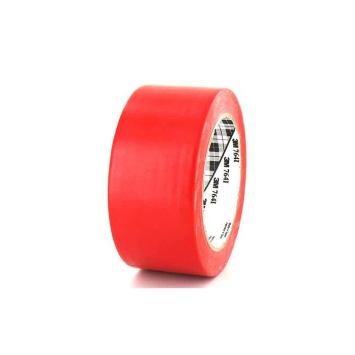 Ruban adhésif vinyle 3M 764 rouge 50mm